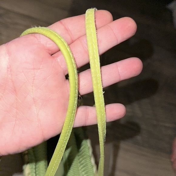 Sun and Sand straw handbag purse green palm trees - Picture 9 of 14